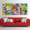 3-Set-Colorful-Decorative-Paintings-red