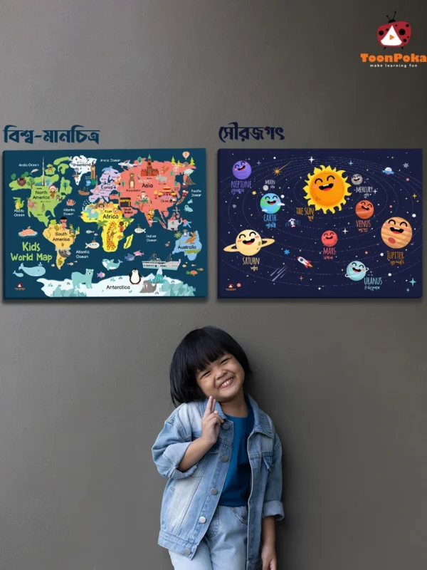 Abstract-website--world-map-&-Solar-System